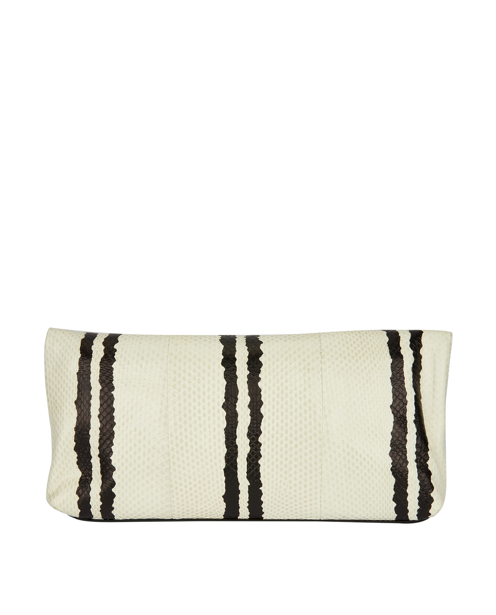 Alexander McQueen Clutch, &pound;120, Handbags, Red/White, Leather/Python, Back view